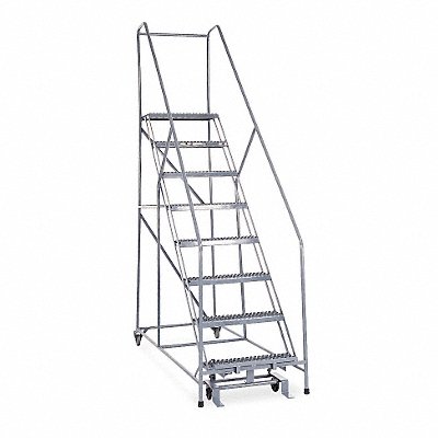 COTTERMAN 1208R2632A3E12B4C1P6 Rolling Ladder Welded Handrail Platform 80In H