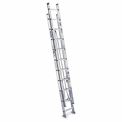 WERNER D15202 Extension Ladder Aluminum 20 ft IA