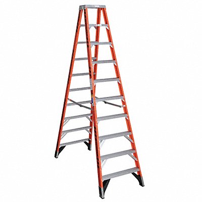 WERNER T7410 Twin Stepladder Fiberglass IAA 10ft T7400
