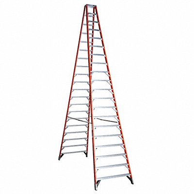 WERNER T7420 Twin Stepladder Fiberglass IA 20ft T7400