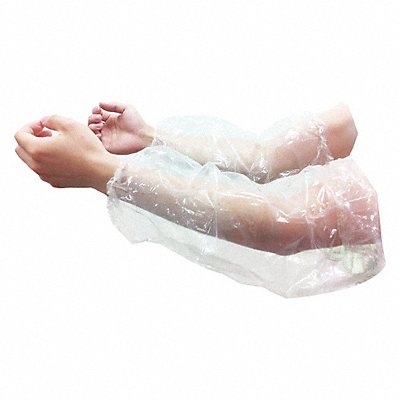 CONDOR 4XUA1 Disposable Sleeve Clear 18 PK100