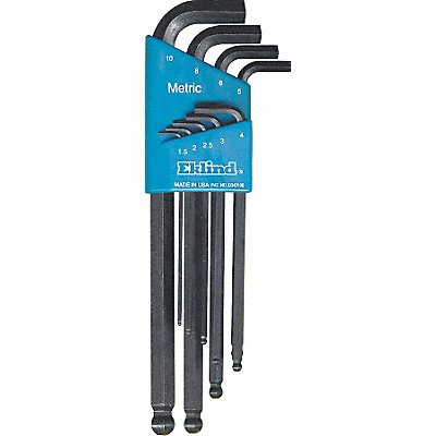 EKLIND 13509 Hex Key Set L 3 1/32 in to 6 37/64 in