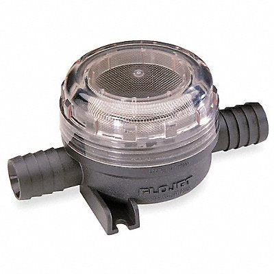 FLOJET 01740003G Inline Strainer 2 1/4 H Clear 420 micron