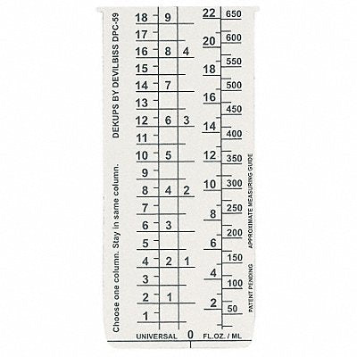 DEVILBISS DPC59K10 Disposable Measuring Guide Inserts PK10