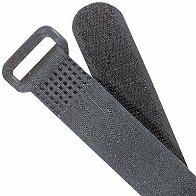 TY-RAP FOL500500 Hook & Loop Cinch Strap 18 in Blk PK10