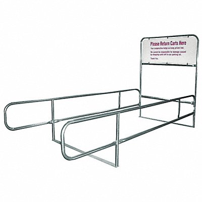 GRAINGER RWRNATCC8030372 Cart Corral Double Wide 168 x 68