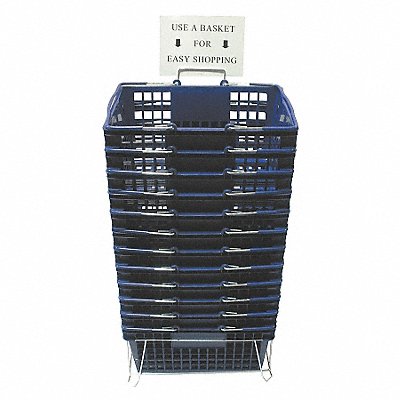 GRAINGER RWRHDBBE01ST G1931 Hand Basket Blue 8 5/8 in PK12