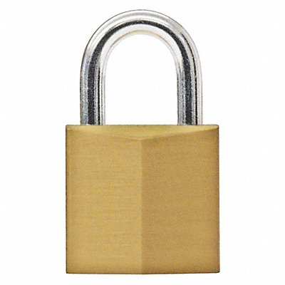 MASTER LOCK 4120WWG Keyed Padlock 3/8 in Rectangle Gold