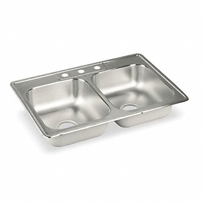ELKAY LR33223 Elkay Double Sink Rectangle 13inx16inx7-3/4in