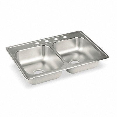 ELKAY LR33224 Elkay Double Sink Rectangle 13inx16inx7-3/4in