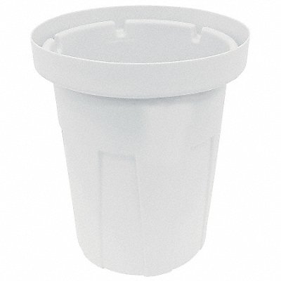 GRAINGER 4YKG9 Garbage Can 45 gal White