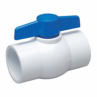 GRAINGER 107638NP Manual 2-Way Ball Valve Socket PVC