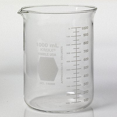 KIMBLE 140001000 Beaker 1 L 145 mm H 107 mm Dia PK24