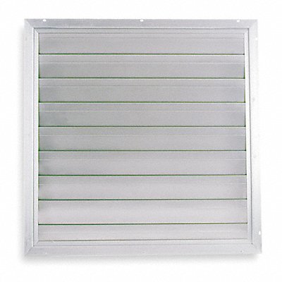DAYTON 4YN18 Fan Shutter 36 In Mill Finish Aluminum