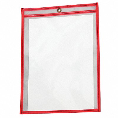 GRAINGER 4YNR6 Shop Ticket Holder Neon Red PK15