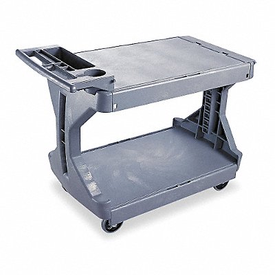 AKRO-MILS 30936GREY Utility Cart 400 lb Load Cap. PE