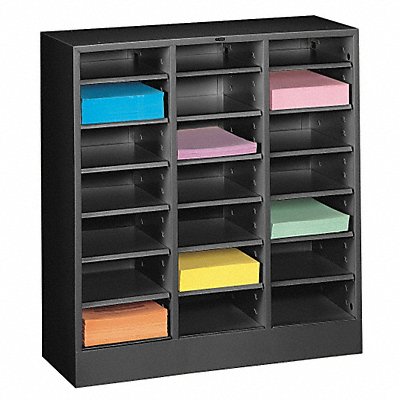 TENNSCO 4075BK Literature Sorter Letter Size Black