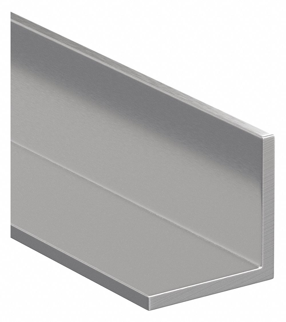 GRAINGER 7985 90 Degree Angle Stock SS 7 ft Overall L