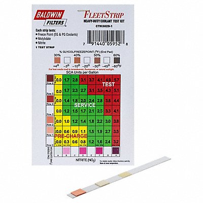 BALDWIN FILTERS CTK50291 Coolant Test 0-1200 ppm Molybdate