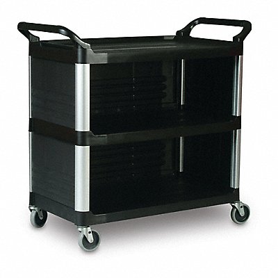 RUBBERMAID COMMERCIAL PRODUCTS FG409300BLA Utility Cart 40.63 in L Rubber