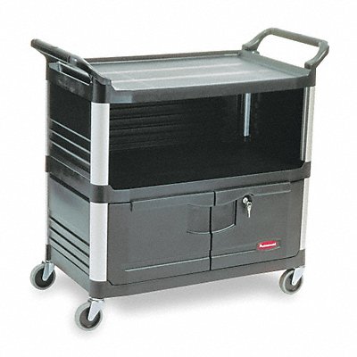 RUBBERMAID COMMERCIAL PRODUCTS FG409500BLA Equipment Cart 40.63 in L Rubber
