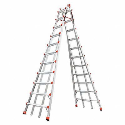 LITTLE GIANT 10121 Telescoping Step Ladder 21 ft IA Alum
