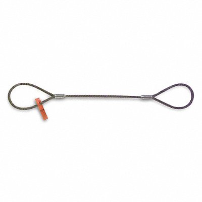 LIFT-ALL 14IEEX8 Wire Rope Sling 8 ft L 1 300 lb Load Cap