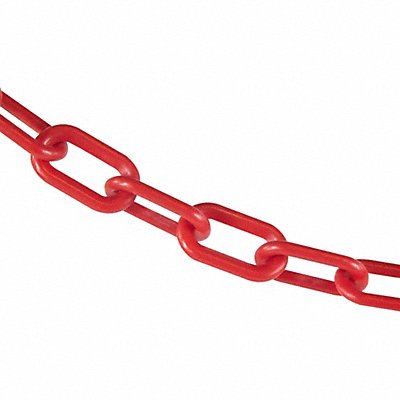 GRAINGER 5000550 Plastic Chain 50 ft L Red
