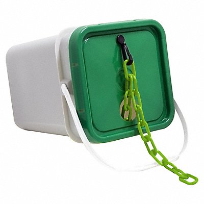 GRAINGER 30014P Plastic Chain 300 ft L Safety Green