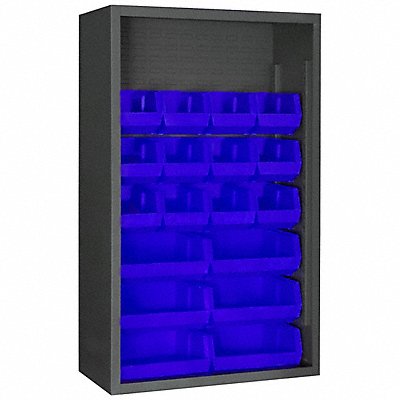 DURHAM MFG 5002185295 Bin Cabinet Louvered 60 H 36 W 18 D