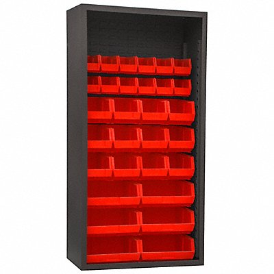 DURHAM MFG 5003301795 Bin Cabinet Louvered 72 H 36 W 18 D