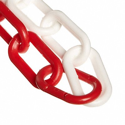 GRAINGER 50035100 Chain Plastic Red and White 2