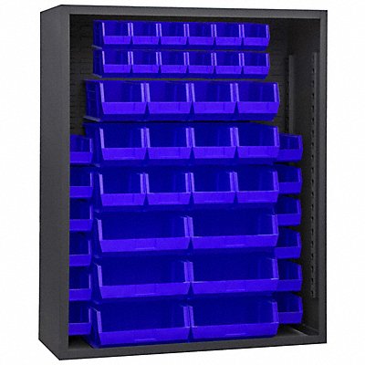 DURHAM MFG 5007425295 Bin Cabinet Louvered 72 H 48 W 18 D
