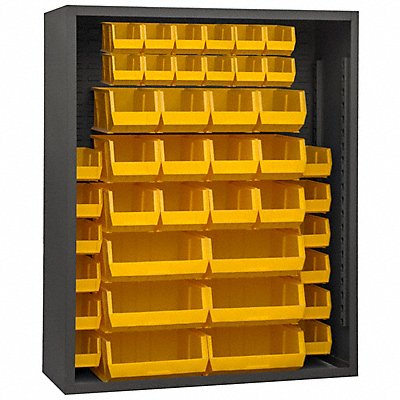 DURHAM MFG 50074295 Bin Cabinet Louvered 72 H 48 W 18 D