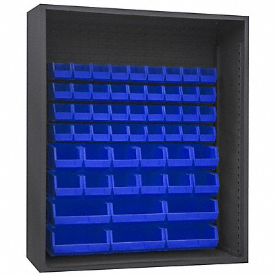 DURHAM MFG 5019545295 Bin Cabinet Louvered 72 H 60 W 24 D
