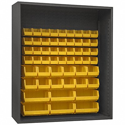 DURHAM MFG 50195495 Bin Cabinet Louvered 72 H 60 W 24 D