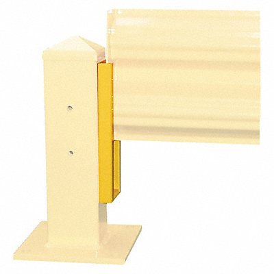 HALLOWELL LOA Guardrail Lft-Out Adaptor 4.5X1/2X15 Yel