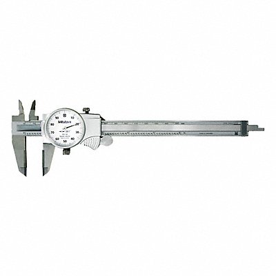 MITUTOYO 505-738 CAL Calibrated Caliper: 0 in Min Measurement - Inch, 6 in Max Measurement - Inch