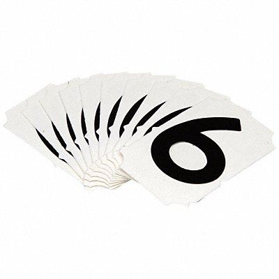 BRADY 5050P6 Numbers and Letters Labels PK 10