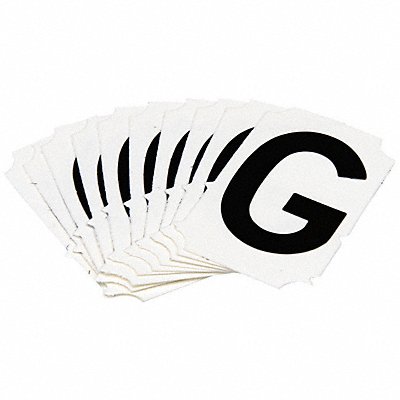 BRADY 5050PG Numbers and Letters Labels PK 10