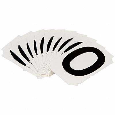 BRADY 5050PO Numbers and Letters Labels PK 10