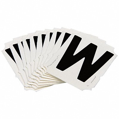 BRADY 5050PW Numbers and Letters Labels PK 10