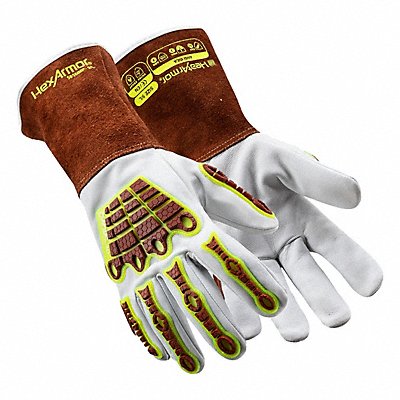 HEXARMOR 5056IMPL9 Silicone Impact Welding Gauntlet size L