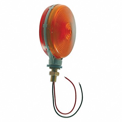 GROTE 50630 Double FaceLamp Round Red Yellow 4-1/4 L