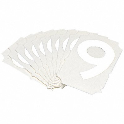BRADY 5080P9 Numbers and Letters Labels PK 10