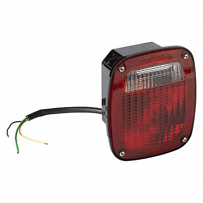 GROTE 50920 Stop/Turn/Tail Light Square Red 5-3/4 L