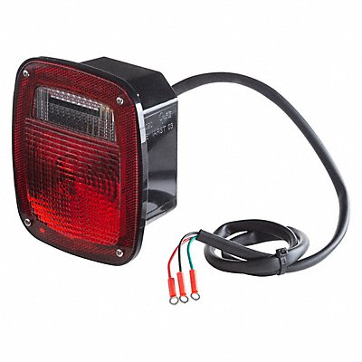 GROTE 50992 Stop/Turn/Tail Light Square Red 5-3/4 L