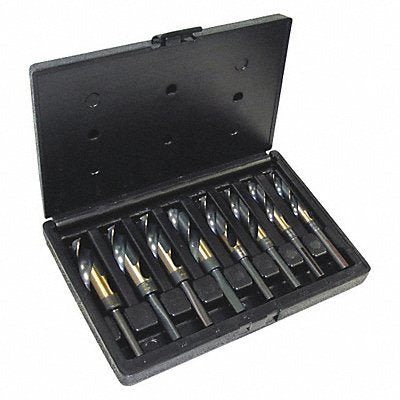 CLE-LINE C21164 Reduced Shank Drill Set 8pc HSS
