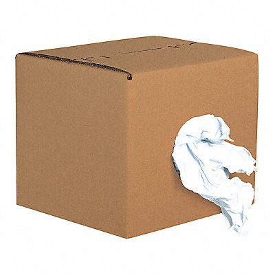 PARTNERS BRAND BR102 Box of Rags Reclaimed White Knit PK70