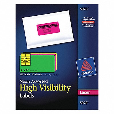 AVERY 5978 Flast Laser Labels 2x4 PK150